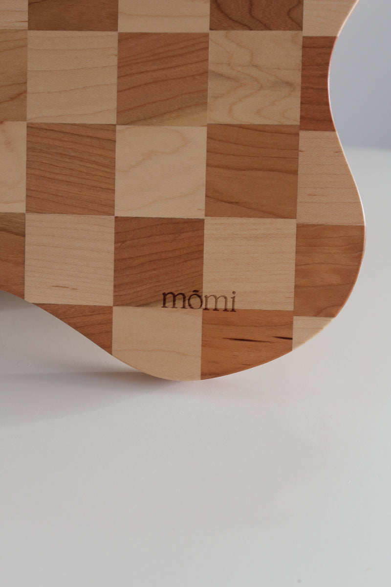 We're Obsessed with Momi Vintage's Checkerboard Cutting Board