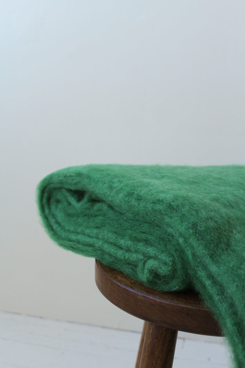 Green Mohair Throw lecenterpiece