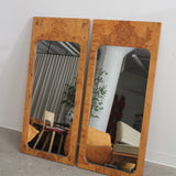 Miroirs muraux en ronce de bois par Milo Baughman pour Lane Furniture
