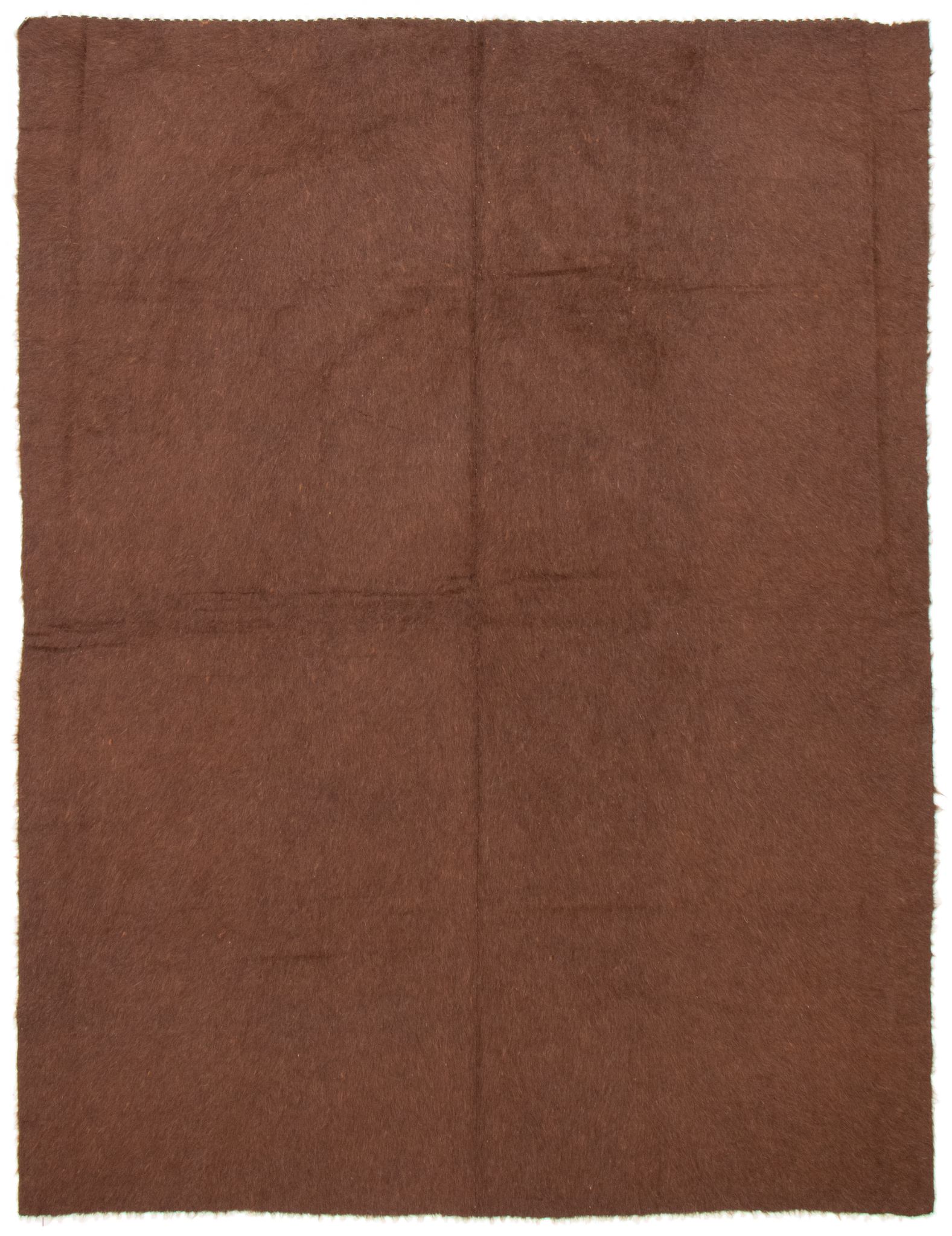 Turkish Flokati Rug in Chocolate Brown