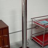 Aluminum and Glass Floor Lamp
