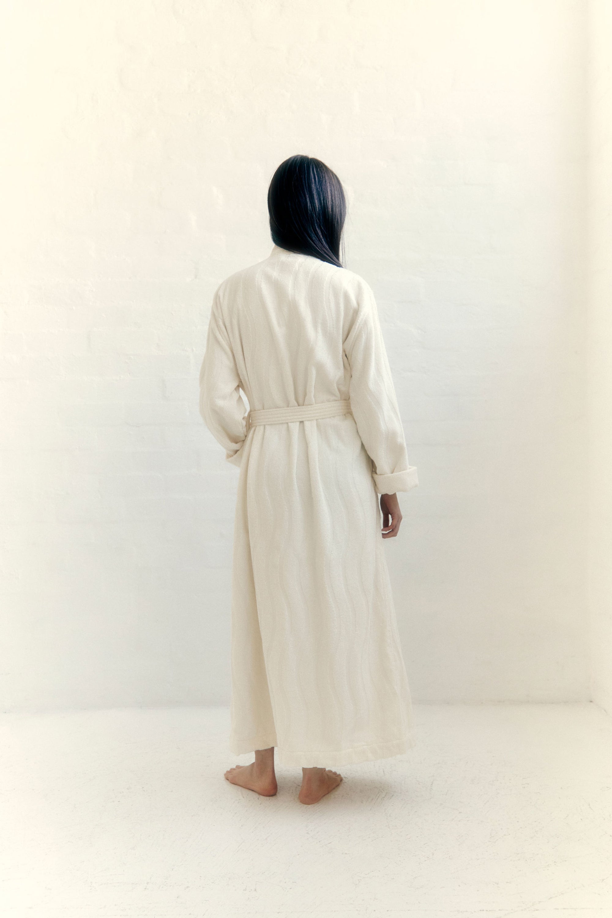 Sulis Bath Robe in Ivory by Baina