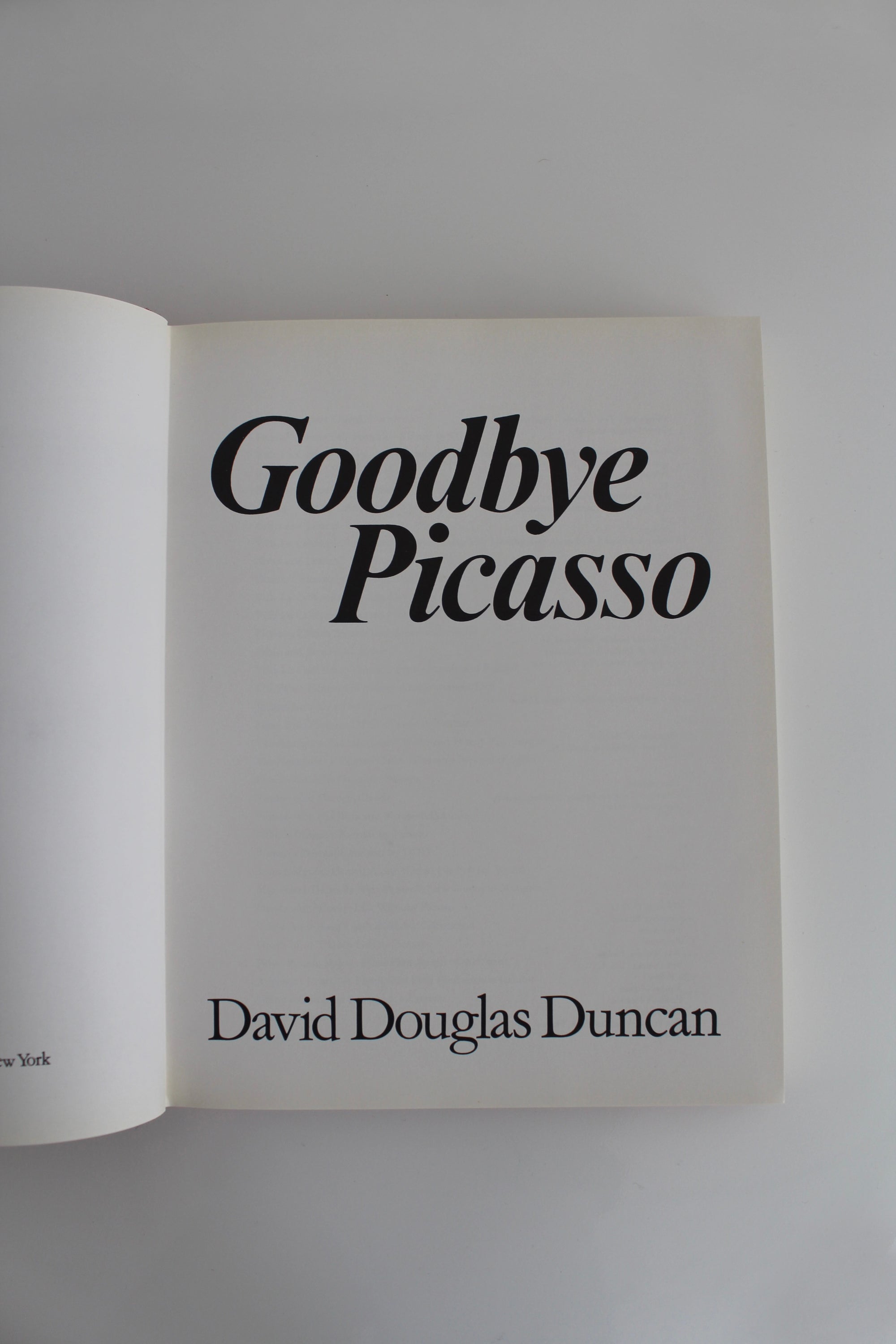 Goodbye Picasso by David Douglas Duncan