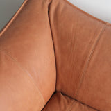 Brown Leather Bambole Sofa by Mario Bellini for B&B Italia