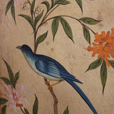 Paravent en cuir peint à la main