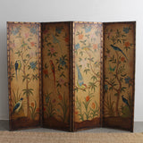 Paravent en cuir peint à la main