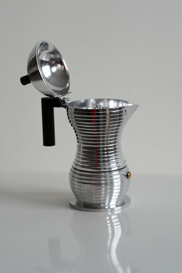 Black Pulcina Espresso Coffee Maker by Alessi