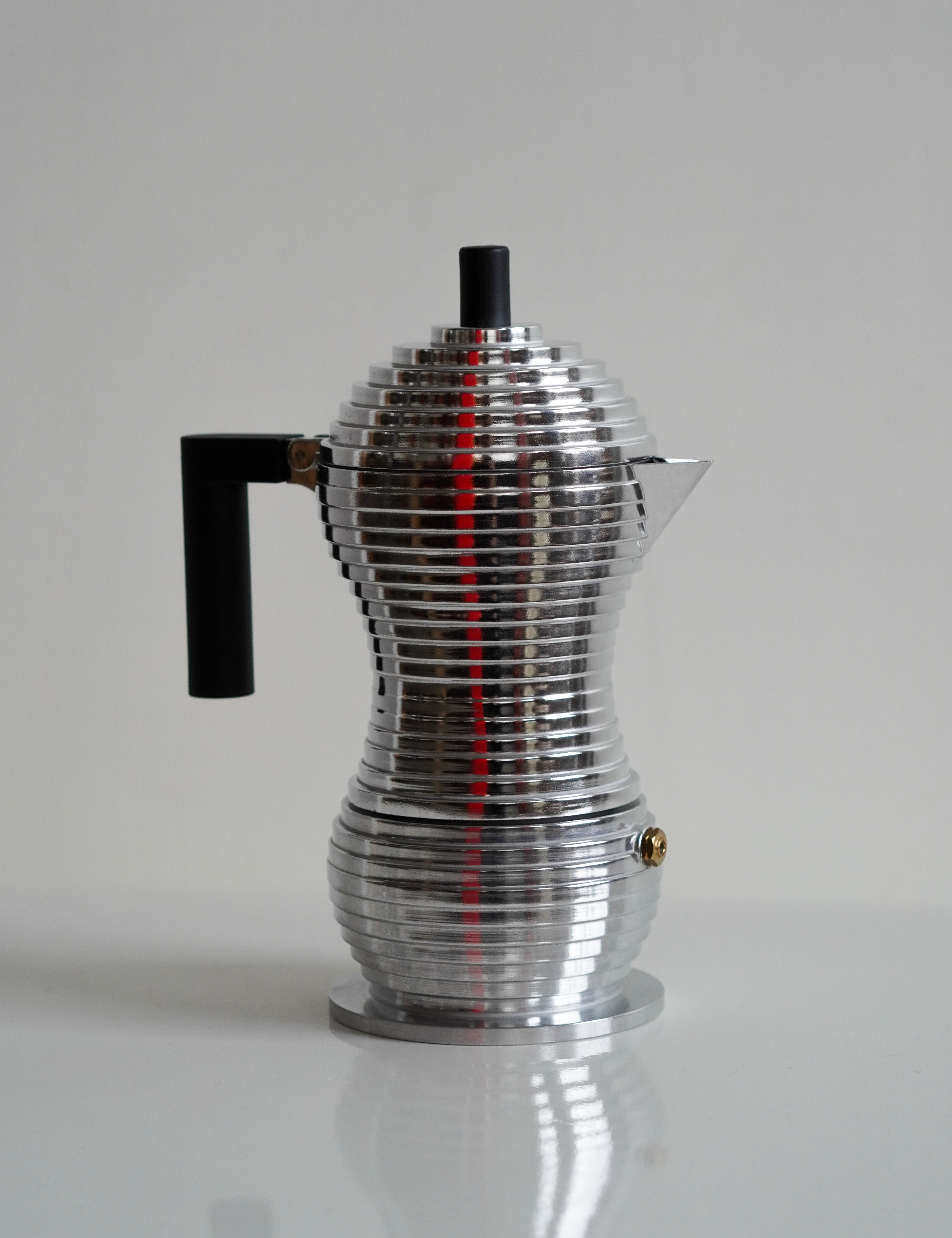 Black Pulcina Espresso Coffee Maker by Alessi