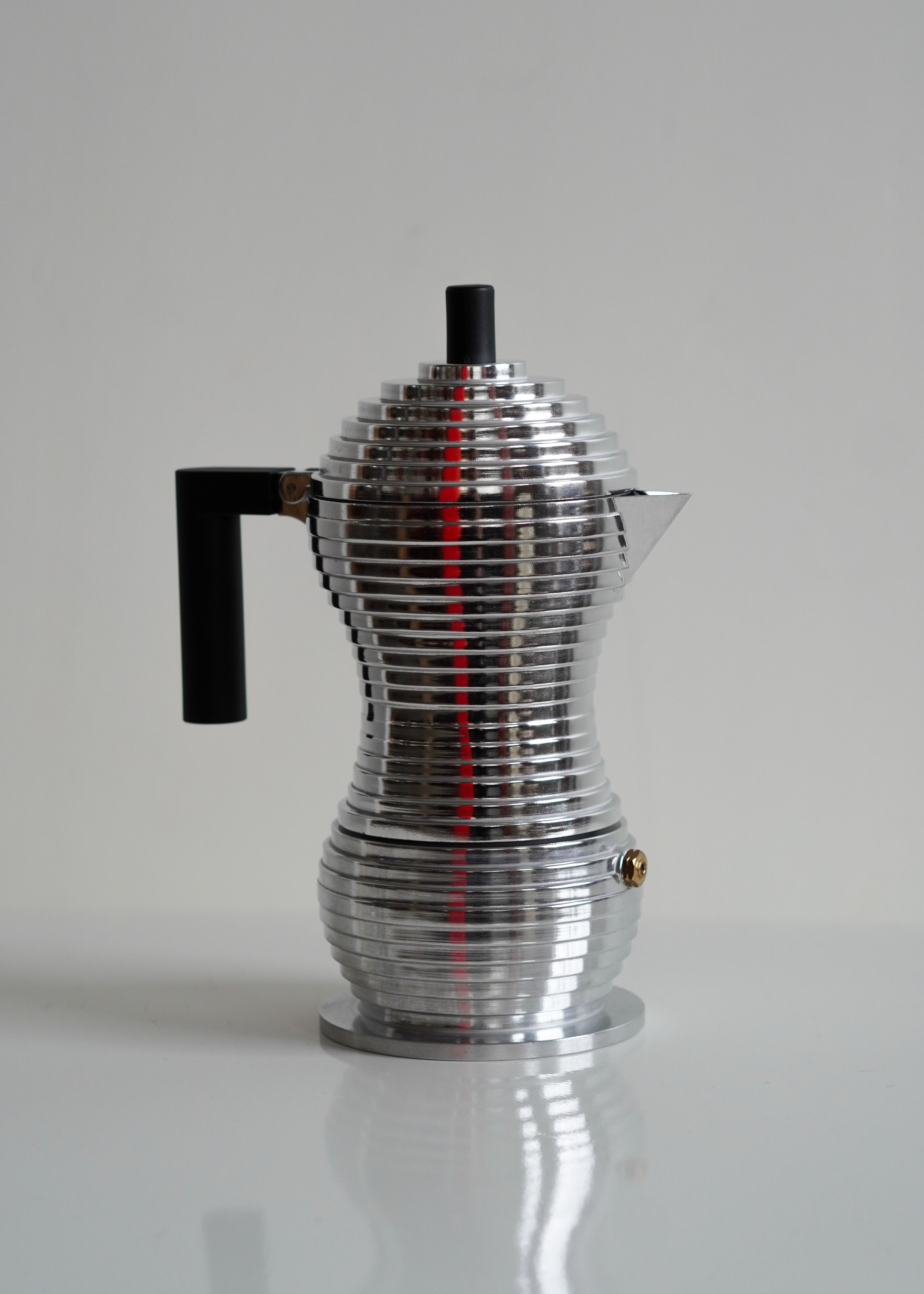 Black Pulcina Espresso Coffee Maker by Alessi