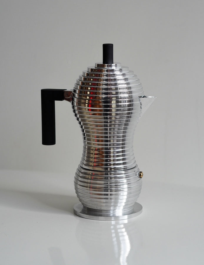 Black Pulcina Espresso Coffee Maker by Alessi