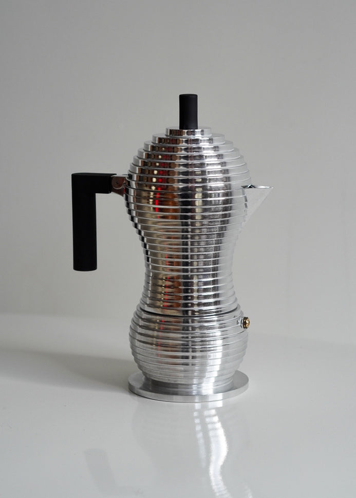 Black Pulcina Espresso Coffee Maker by Alessi