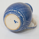 Blue and White Lattice Pottery Serving Set