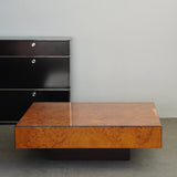 Table basse en ronce d’olivier patchwork