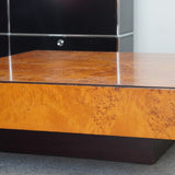 Table basse en ronce d’olivier patchwork