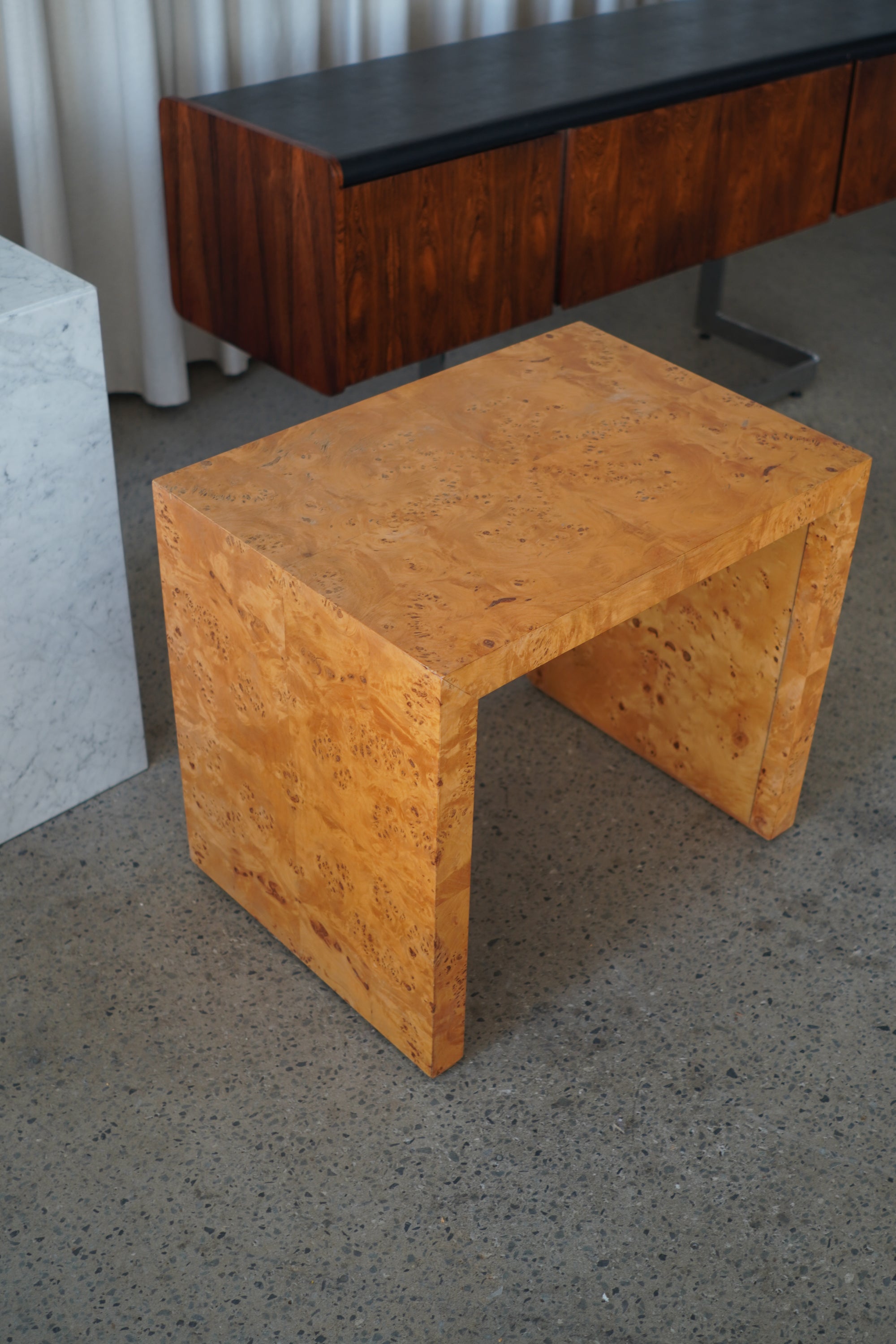 Burlwood Side Table