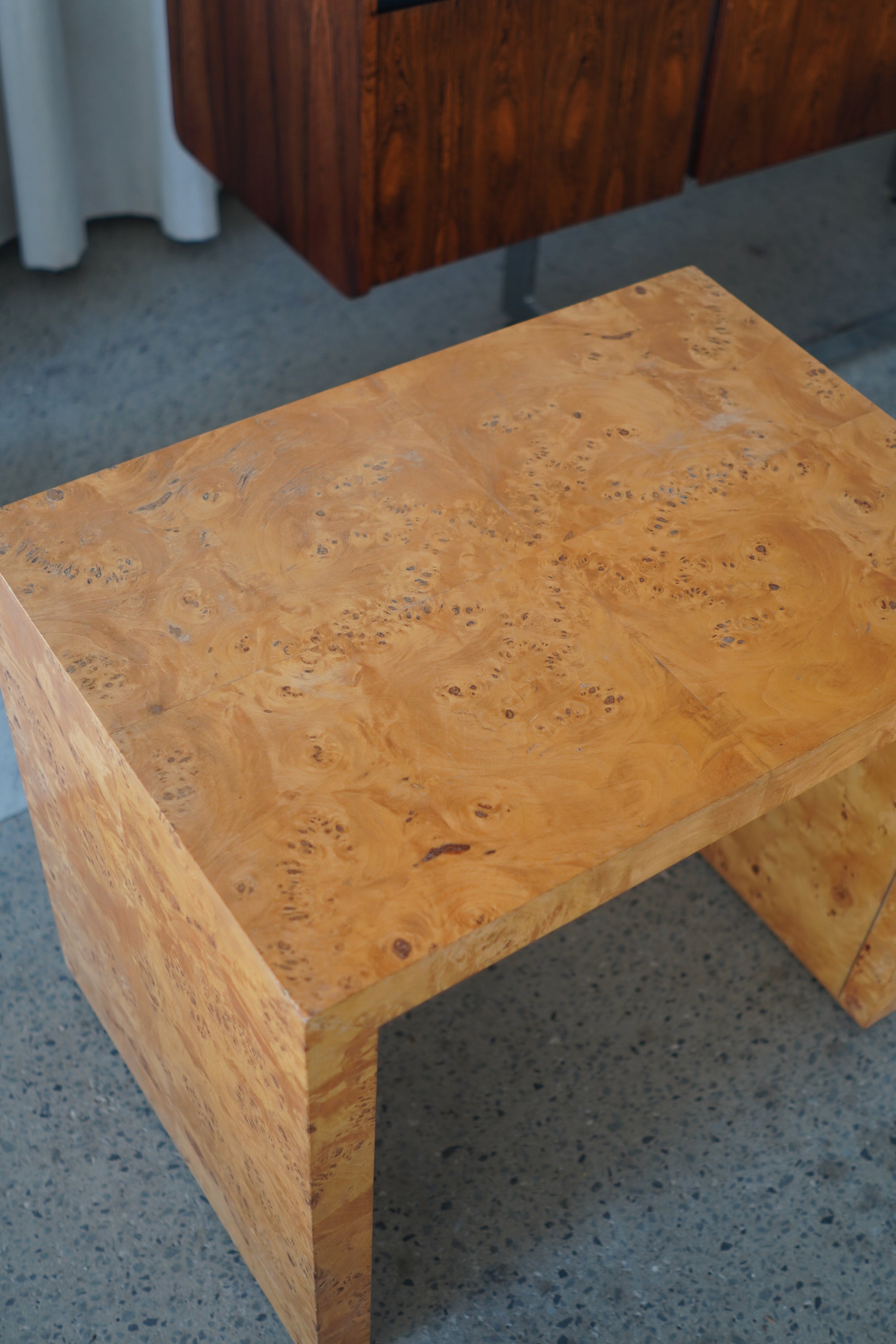 Burlwood Side Table