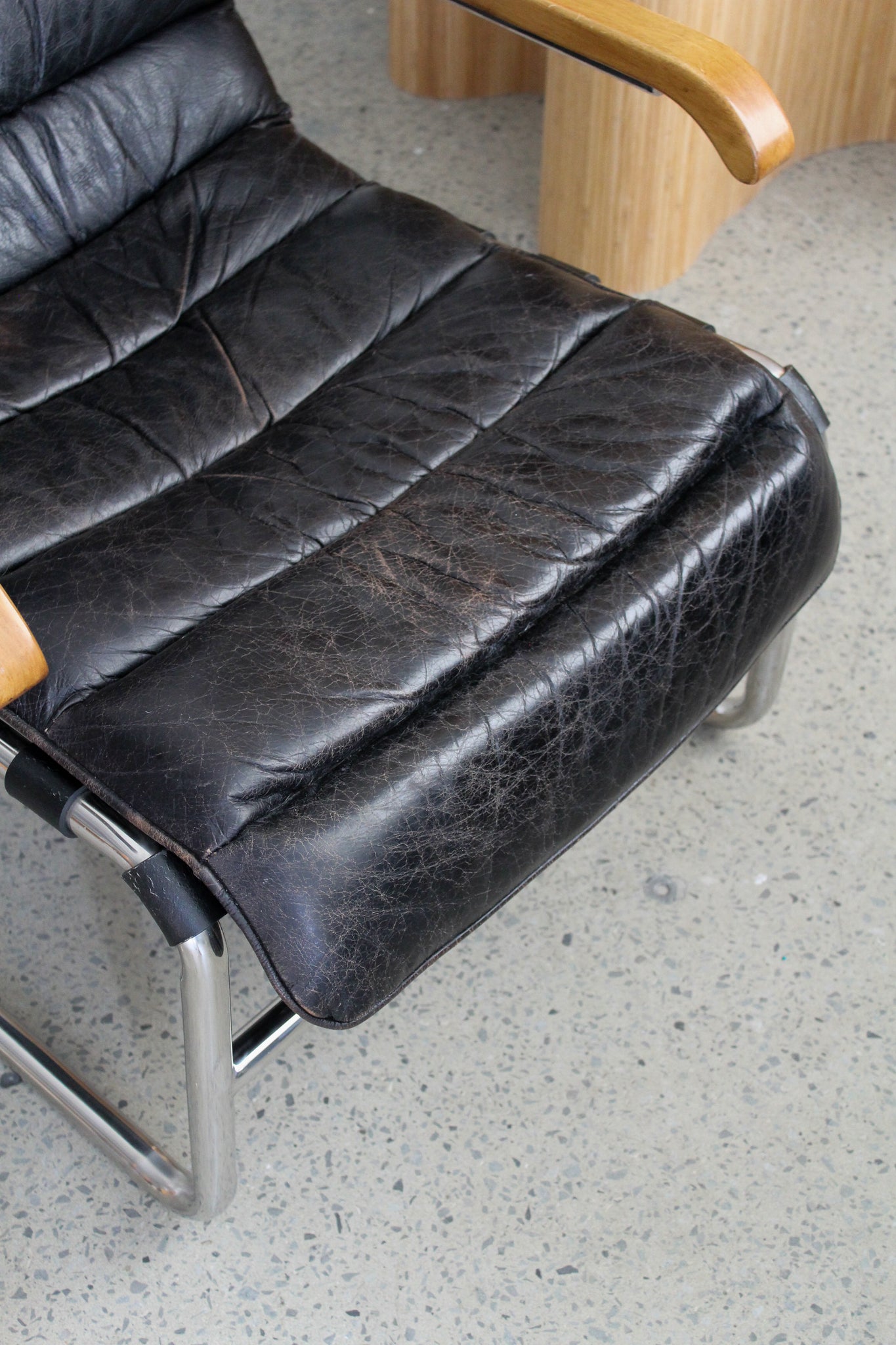 Cantilever Chrome Armchair