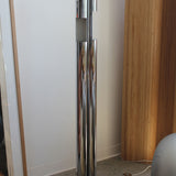 Three Column Chrome Floor Lamp