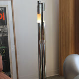 Three Column Chrome Floor Lamp