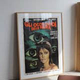 Affiche de film vintage encadrée – Cold Eyes of Fear