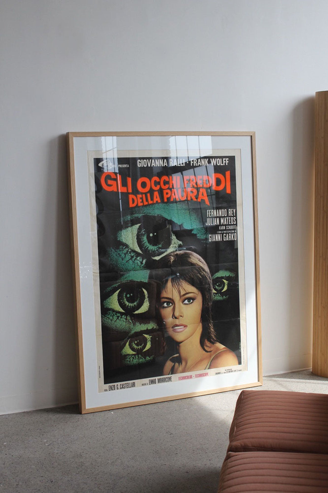 Framed Vintage Movie Poster - Cold Eyes of Fear