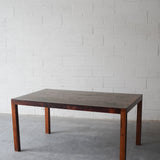 Copper and Wood Dining Table