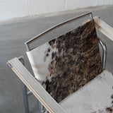 Cowhide Swivel Back Sling Armchairs