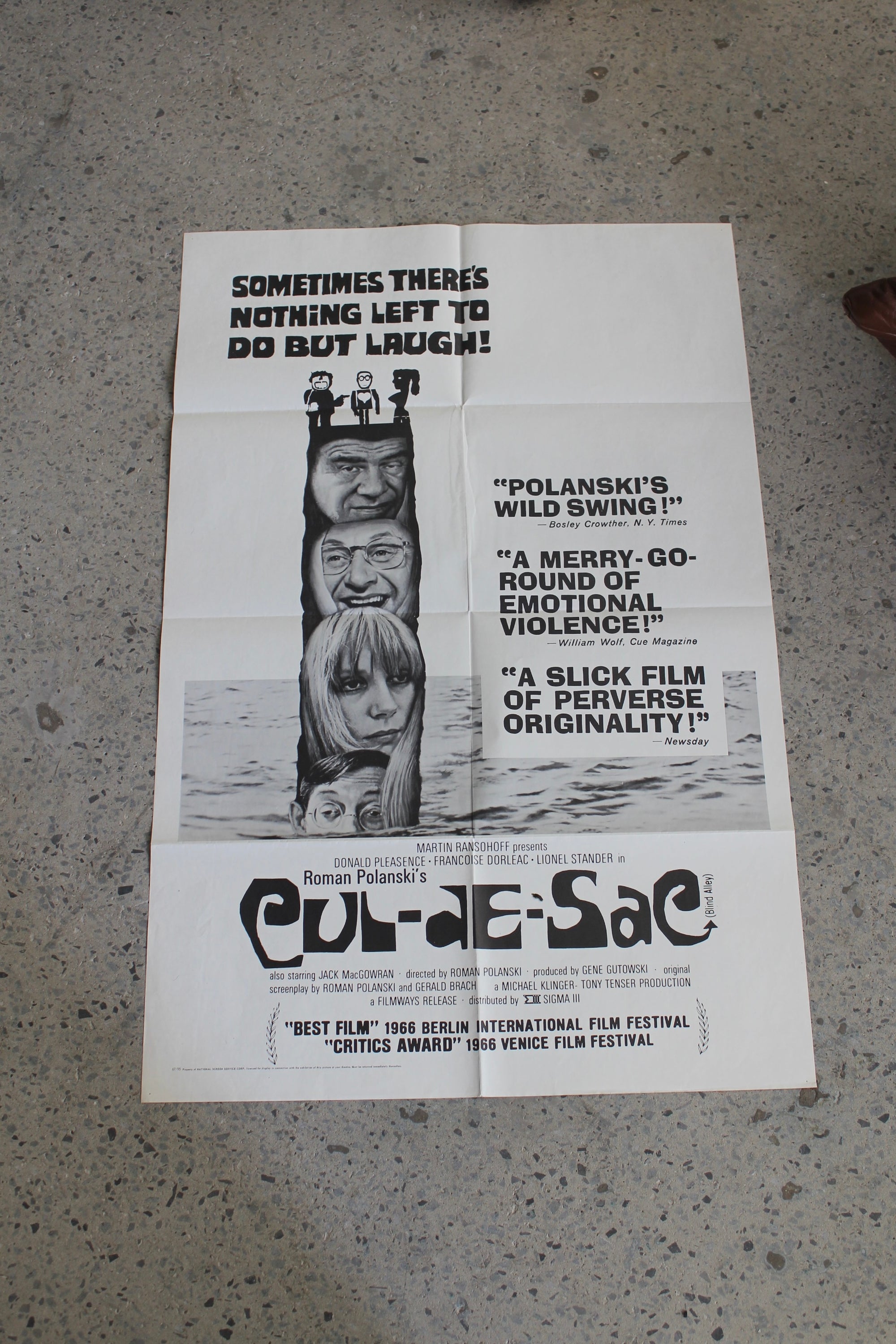 Cul-De-Sac - Vintage Movie Poster