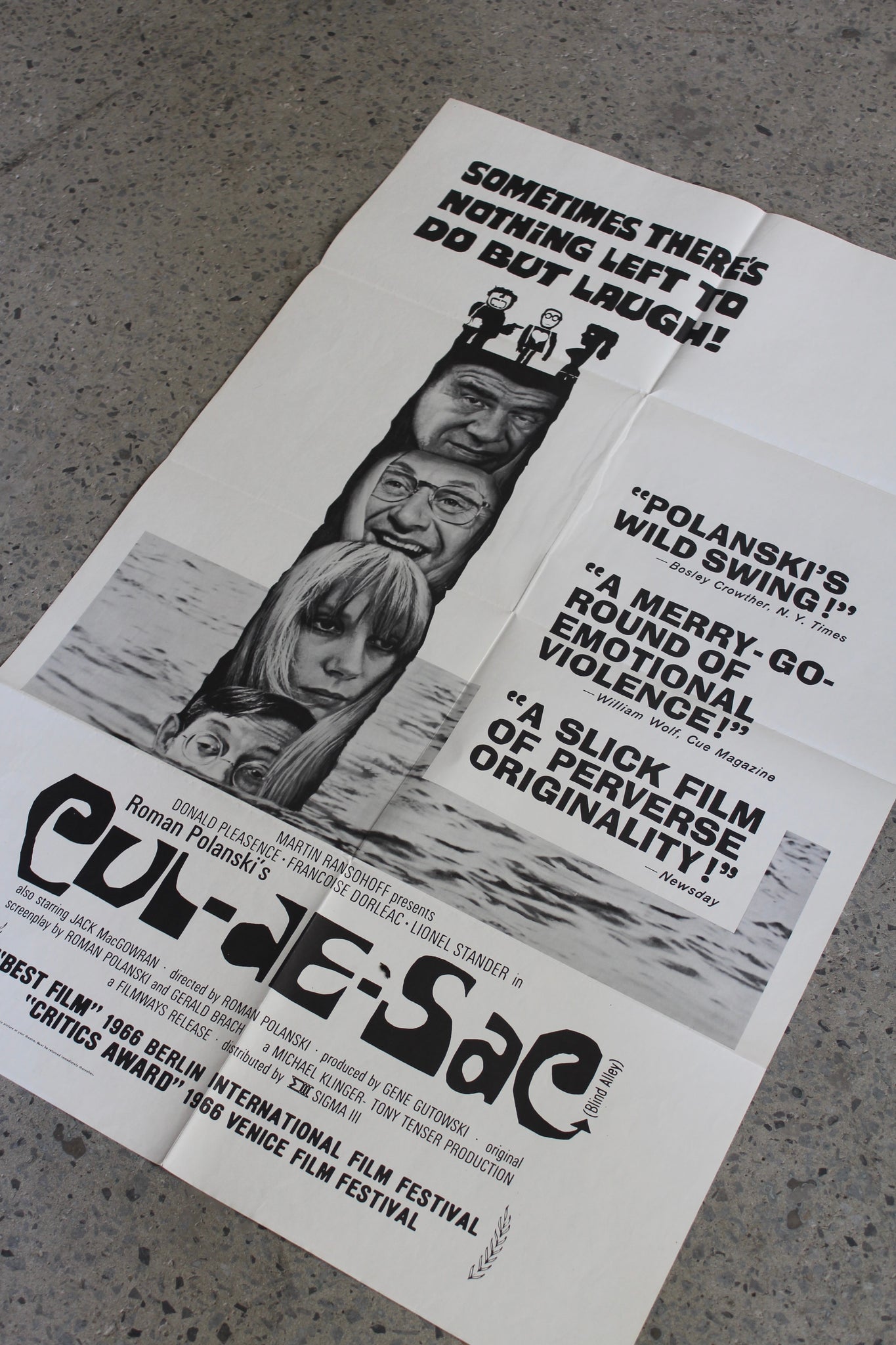 Cul-De-Sac - Vintage Movie Poster