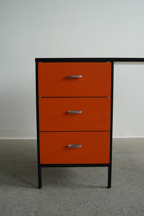Three Drawer Steel Frame Desk by George Nelson for Herman Miller