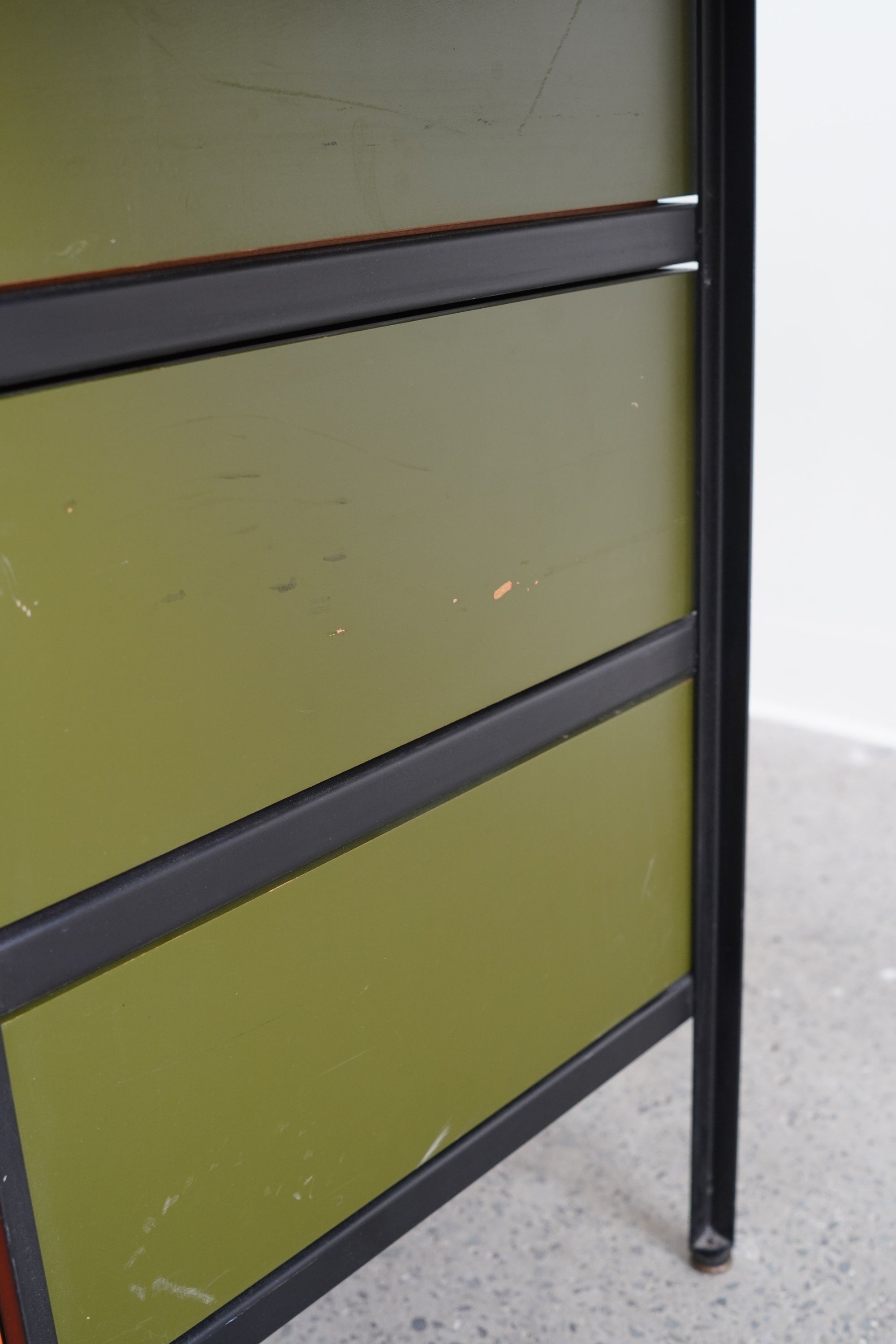 Three Drawer Steel Frame Desk by George Nelson for Herman Miller