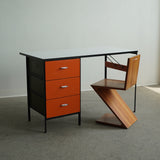 Three Drawer Steel Frame Desk by George Nelson for Herman Miller