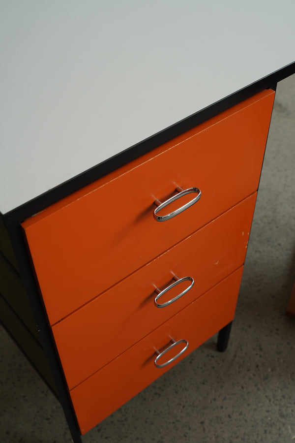 Three Drawer Steel Frame Desk by George Nelson for Herman Miller
