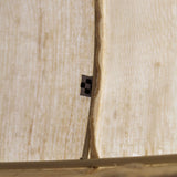 Teak and Linen Hanging Lamp by Domus