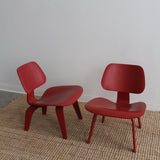 Red LCW Lounge Chair by Eames for Herman Miller