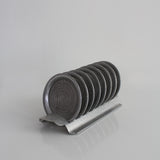 Sous-verres en aluminium spiralés