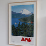 Framed Vintage Mount Fuji and Lake Ashi Poster