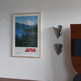 Framed Vintage Mount Fuji and Lake Ashi Poster