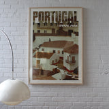 Affiche vintage encadrée Pan Am Portugal