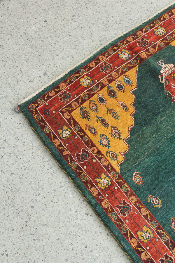 Gabbeh Rug in Moss Grove