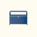 Table d’appoint longue avec porte basse O118 par USM Haller