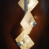 Chrome Floor Lamp with Acrylic Diffusers