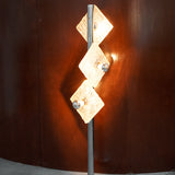 Chrome Floor Lamp with Acrylic Diffusers