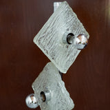 Chrome Floor Lamp with Acrylic Diffusers