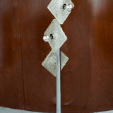 Chrome Floor Lamp with Acrylic Diffusers