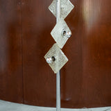 Chrome Floor Lamp with Acrylic Diffusers