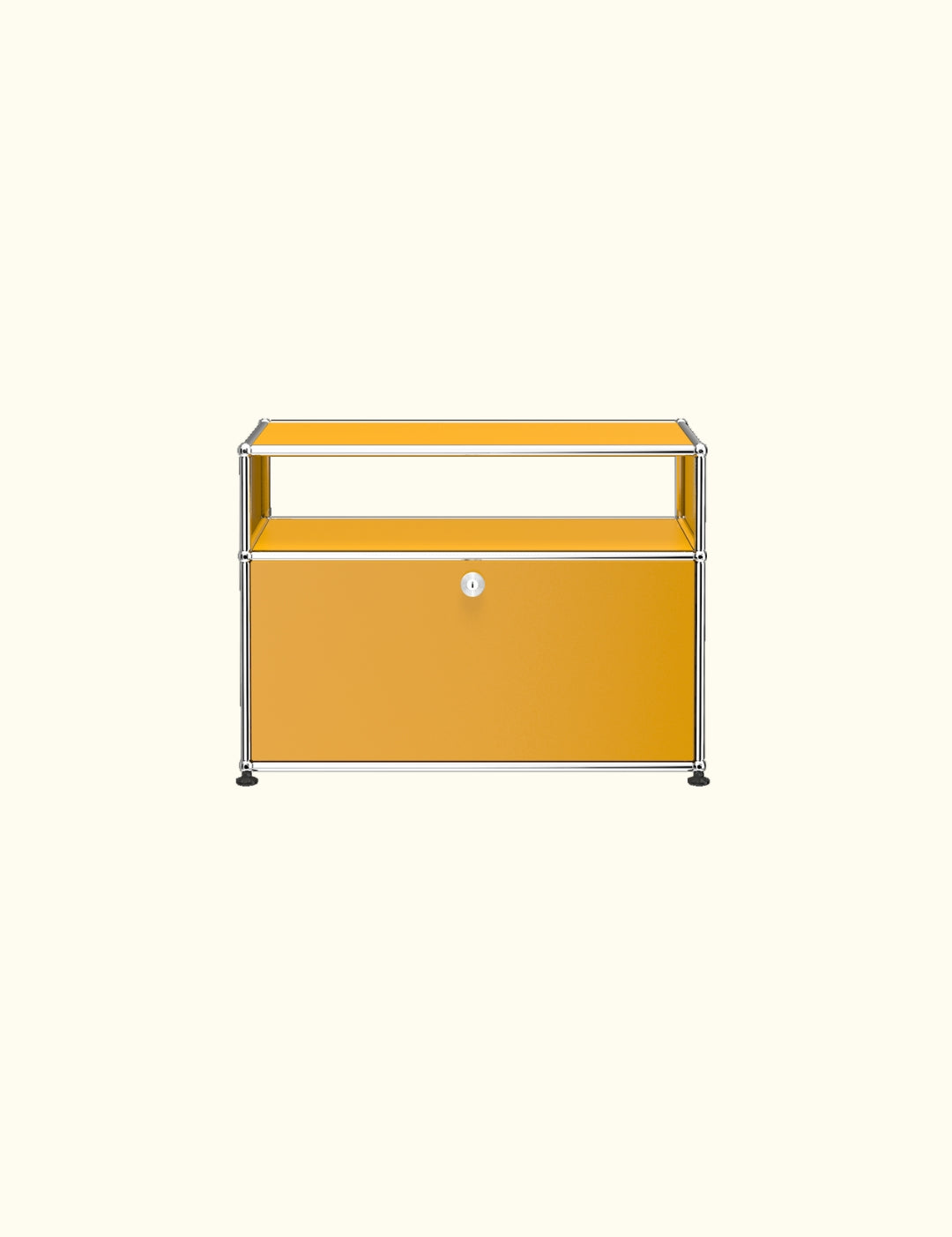 Table d’appoint longue avec porte basse O118 par USM Haller