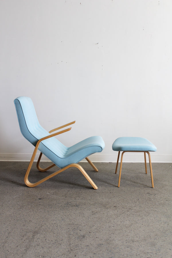 Grasshopper Chair and Ottoman by Eero Saarinen for Modernica