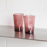 Hexagonal Tumbler in Plum/Red by Charlie Larouche-Potvin