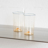 Hexagonal Tumbler in Whisky/Blue by Charlie Larouche-Potvin